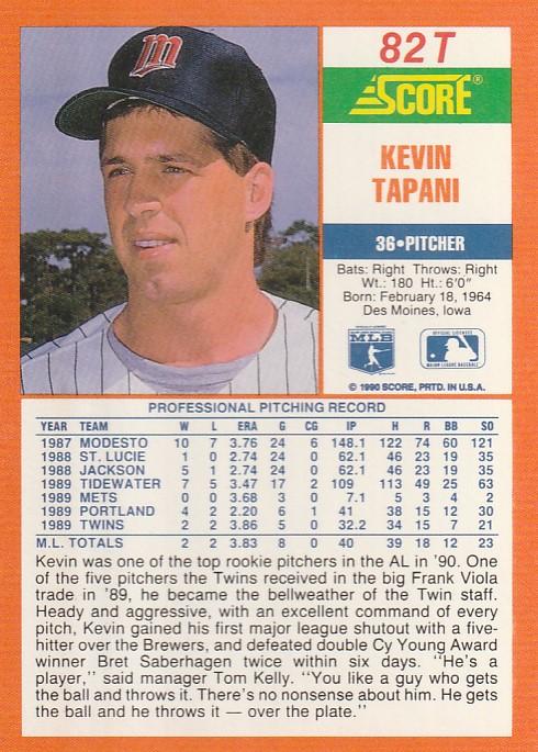 Kevin Tapani  baseball card collectible - Main Image 2