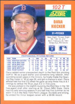 Dana Kiecker  baseball card collectible - Main Image 2