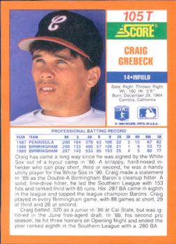 Craig Grebeck  baseball card collectible - Main Image 2