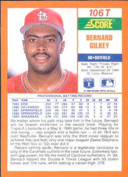 Bernard Gilkey  baseball card collectible - Main Image 2