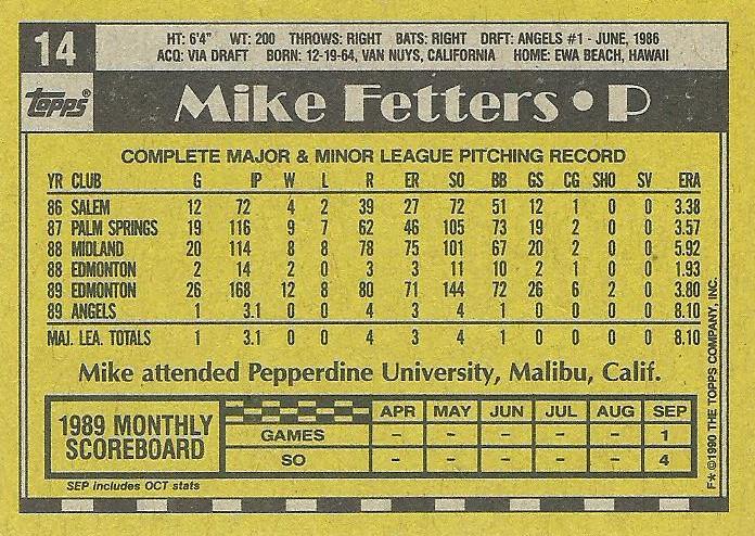 Mike Fetters  baseball card collectible - Main Image 2