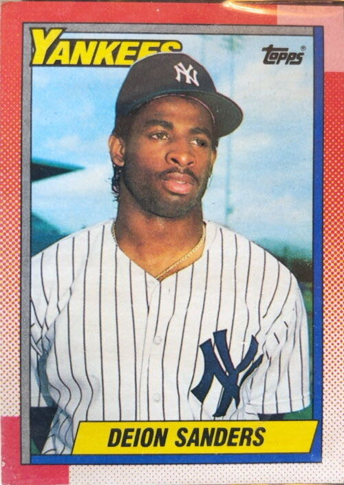 Deion Sanders  baseball card collectible - Main Image 3