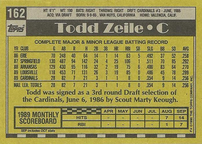 Todd Zeile  baseball card collectible - Main Image 2