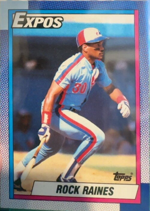 Rock Raines  baseball card collectible - Main Image 3