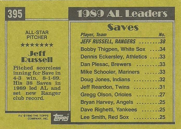 Jeff Russell  baseball card collectible - Main Image 2
