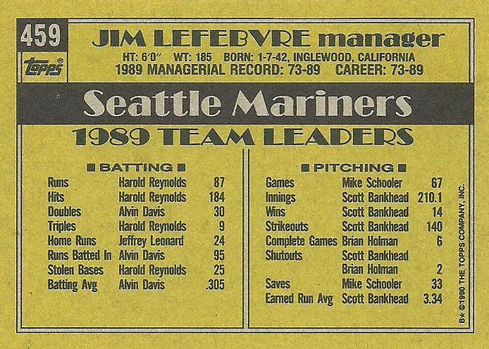 Jim Lefebvre  baseball card collectible - Main Image 2