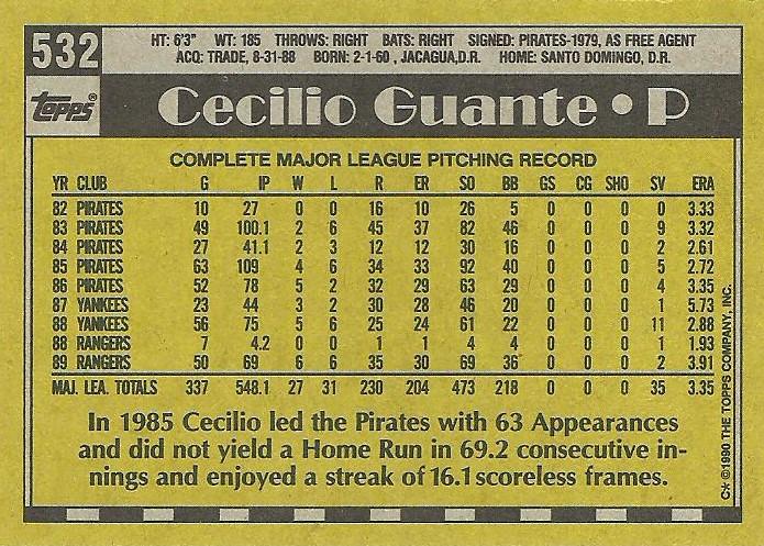 Cecilio Guante  baseball card collectible - Main Image 2