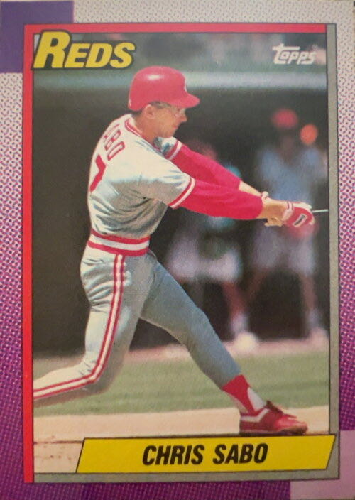 Chris Sabo  baseball card collectible - Main Image 3
