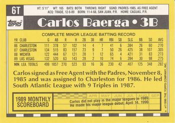 Carlos Baerga  baseball card collectible - Main Image 2