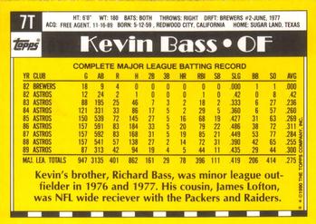 Kevin Bass  baseball card collectible - Main Image 2
