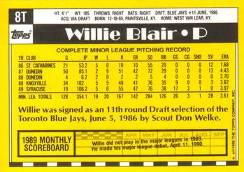 Willie Blair  baseball card collectible - Main Image 2