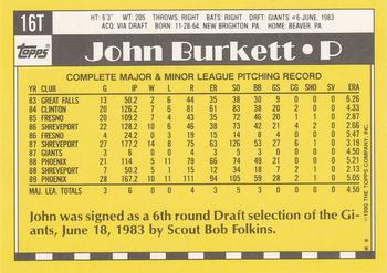 John Burkett  baseball card collectible - Main Image 2