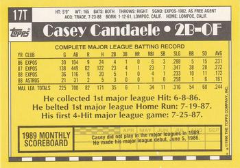 Casey Candaele  baseball card collectible - Main Image 2