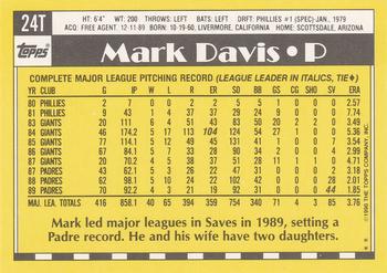 Mark Davis  baseball card collectible - Main Image 2