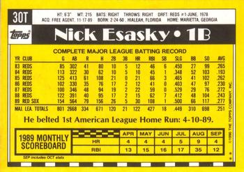 Nick Esasky  baseball card collectible - Main Image 2