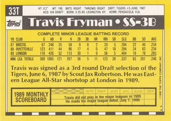Travis Fryman  baseball card collectible - Main Image 2