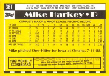 Mike Harkey  baseball card collectible - Main Image 2