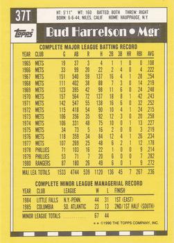 Bud Harrelson  baseball card collectible - Main Image 2