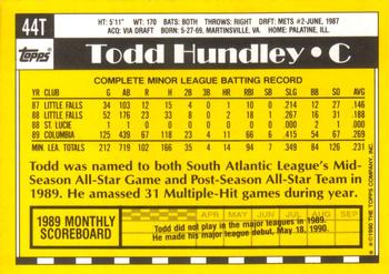 Todd Hundley  baseball card collectible - Main Image 2