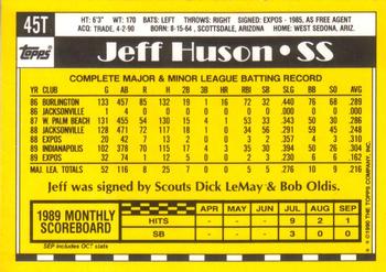 Jeff Huson  baseball card collectible - Main Image 2