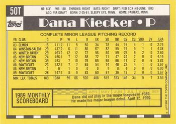 Dana Kiecker  baseball card collectible - Main Image 2