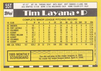 Tim Layana  baseball card collectible - Main Image 2