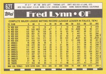 Fred Lynn  baseball card collectible - Main Image 2