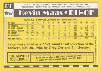 Kevin Maas  baseball card collectible - Main Image 2