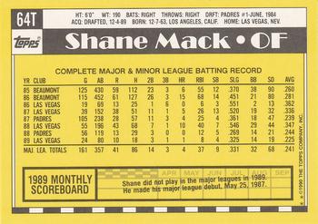 Shane Mack  baseball card collectible - Main Image 2