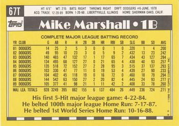 Mike Marshall  baseball card collectible - Main Image 2
