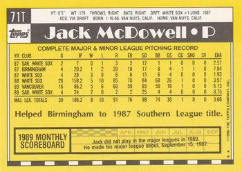 Jack McDowell  baseball card collectible - Main Image 2