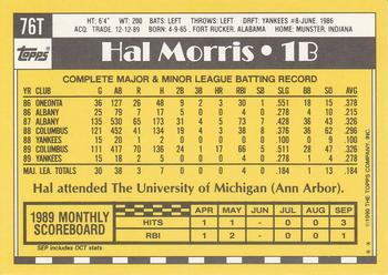 Hal Morris  baseball card collectible - Main Image 2