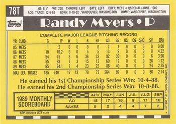 Randy Myers  baseball card collectible - Main Image 2