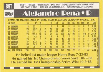 Alejandro Pena  baseball card collectible - Main Image 2
