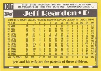 Jeff Reardon  baseball card collectible - Main Image 2
