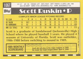 Scott Ruskin  baseball card collectible - Main Image 2