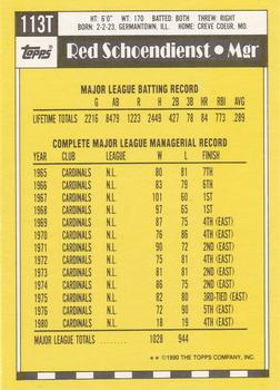 Red Schoendienst  baseball card collectible - Main Image 2