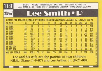 Lee Smith  baseball card collectible - Main Image 2