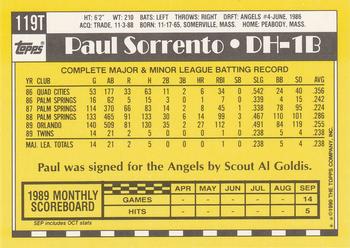Paul Sorrento  baseball card collectible - Main Image 2