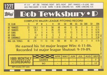Bob Tewksbury  baseball card collectible - Main Image 2