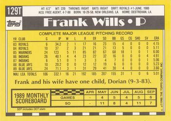 Frank Wills  baseball card collectible - Main Image 2