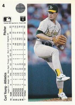 Curt Young  baseball card collectible - Main Image 2