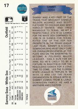 Sammy Sosa  baseball card collectible - Main Image 2