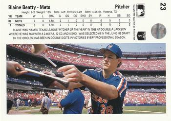 Blaine Beatty  baseball card collectible - Main Image 2
