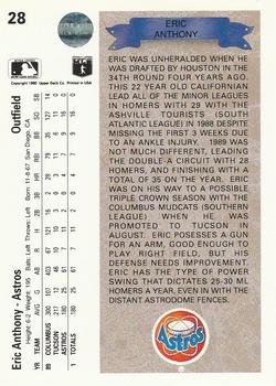 Eric Anthony  baseball card collectible - Main Image 2