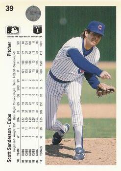 Scott Sanderson  baseball card collectible - Main Image 2