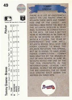 Tommy Greene  baseball card collectible - Main Image 2