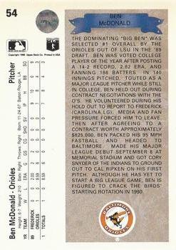 Ben McDonald  baseball card collectible - Main Image 2