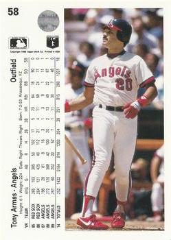 Tony Armas  baseball card collectible - Main Image 2