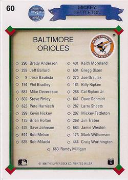 Mickey Tettleton  baseball card collectible - Main Image 2